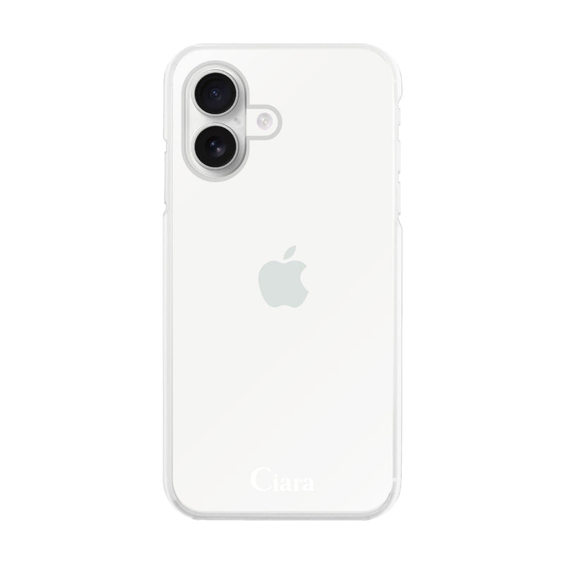 iPhoneケース ハイブリッド クリアケース ロゴ