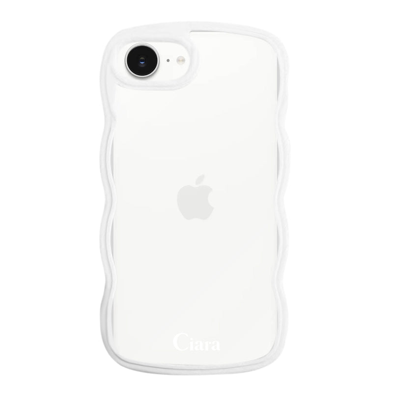 iPhoneケース ウェーブフレーム クリアケース ロゴ
