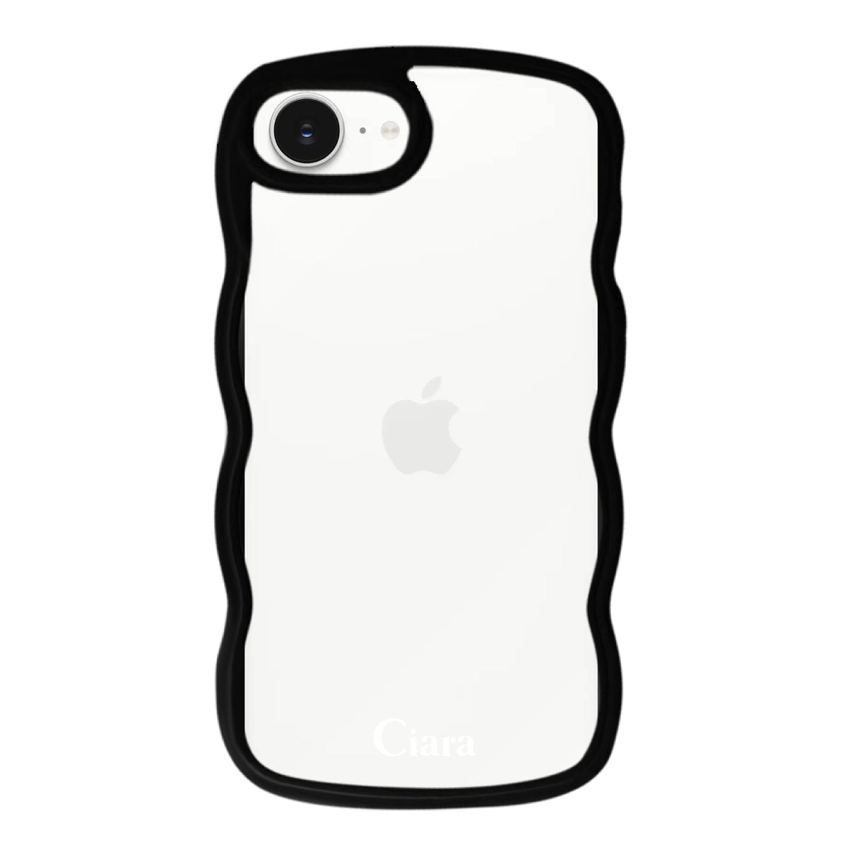 iPhone16ケース ウェーブフレーム クリアケース ロゴ