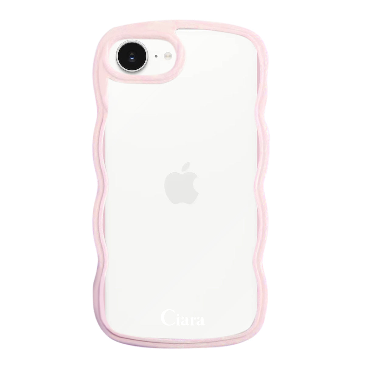 iPhone16ケース ウェーブフレーム クリアケース ロゴ