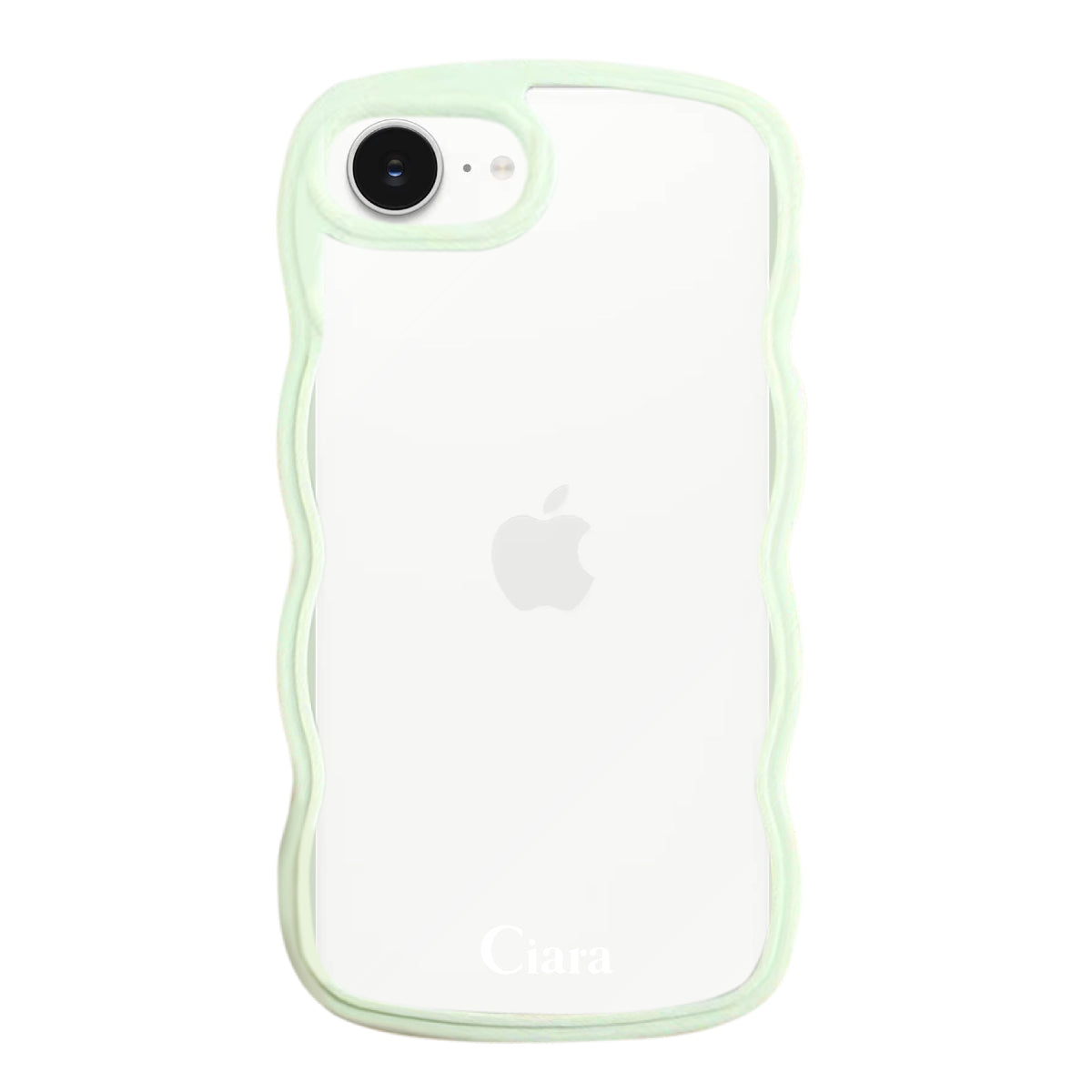iPhone16ケース ウェーブフレーム クリアケース ロゴ