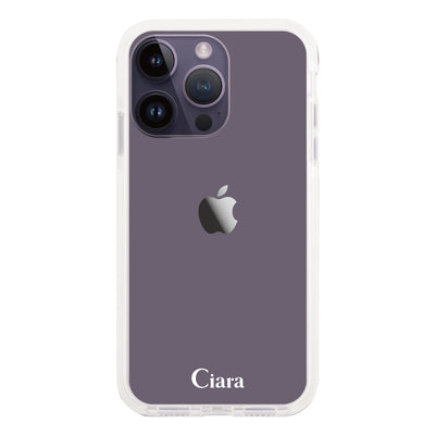 iPhoneケース クッションバンパー 耐衝撃クリアケース ロゴ