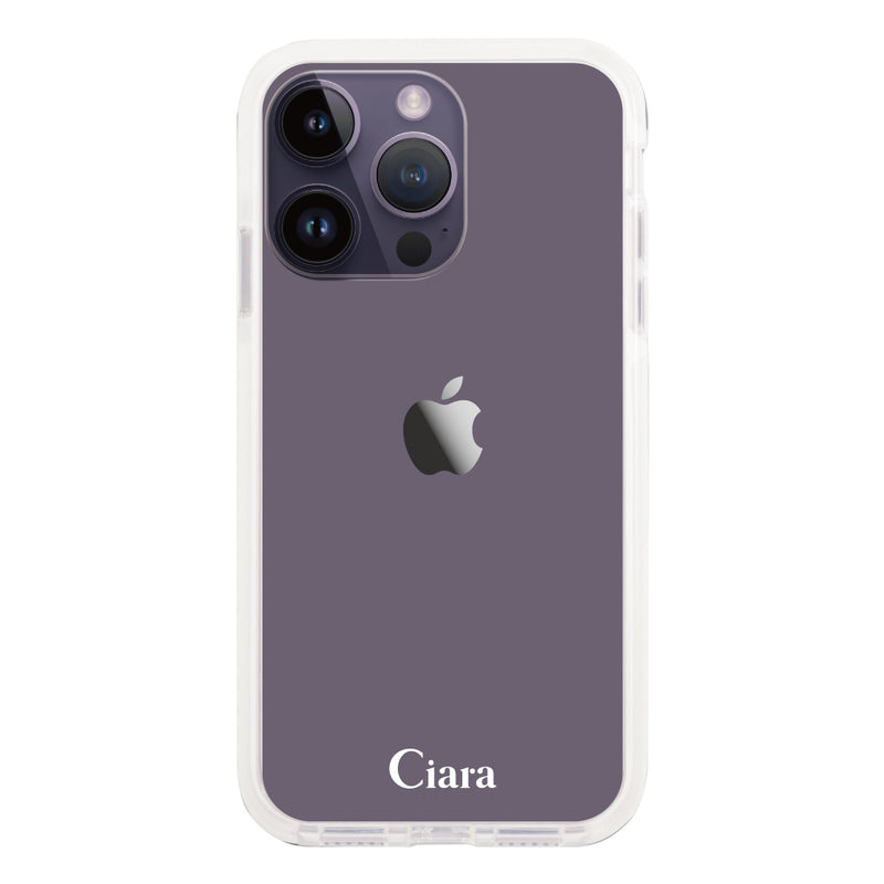 iPhoneケース クッションバンパー 耐衝撃クリアケース ロゴ