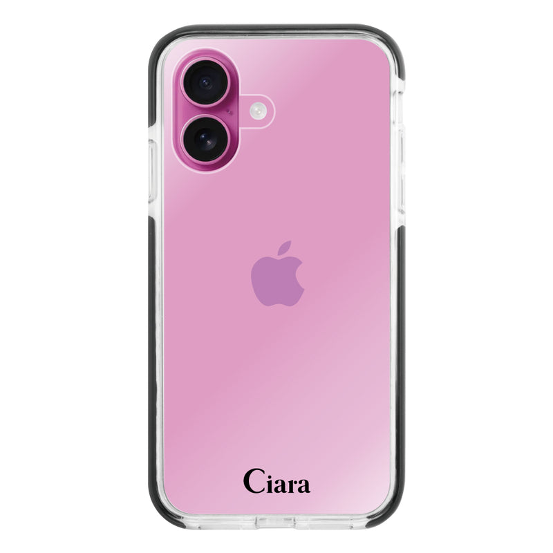 iPhoneケース クッションバンパー 耐衝撃クリアケース ロゴ
