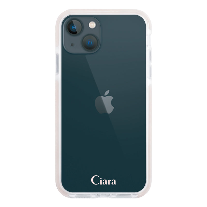 iPhoneケース クッションバンパー 耐衝撃クリアケース ロゴ
