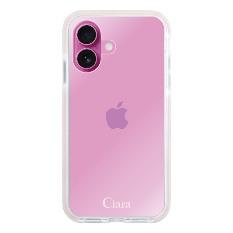 iPhoneケース クッションバンパー 耐衝撃クリアケース ロゴ
