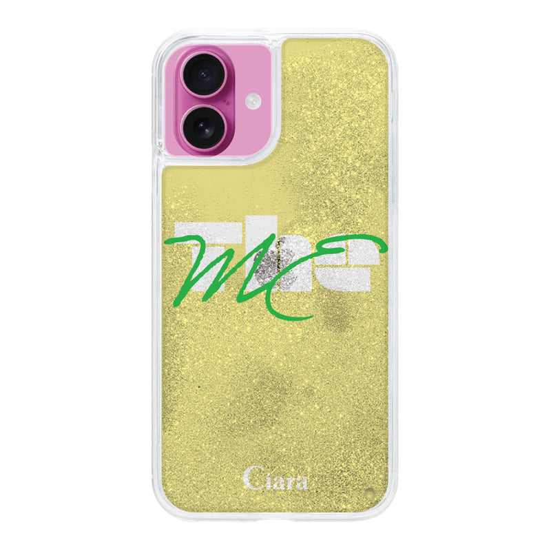 iPhoneケース グリッター オイルクリアケース テーマ