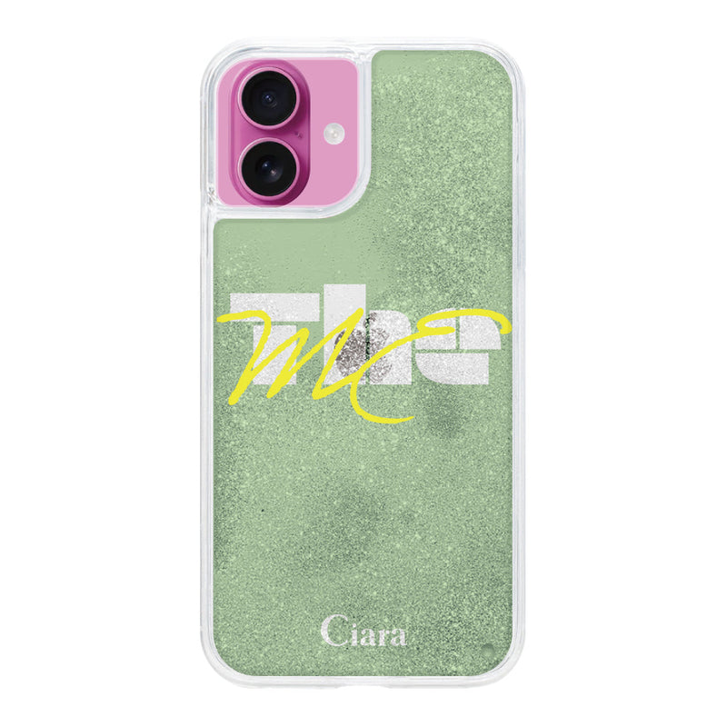 iPhoneケース グリッター オイルクリアケース テーマ