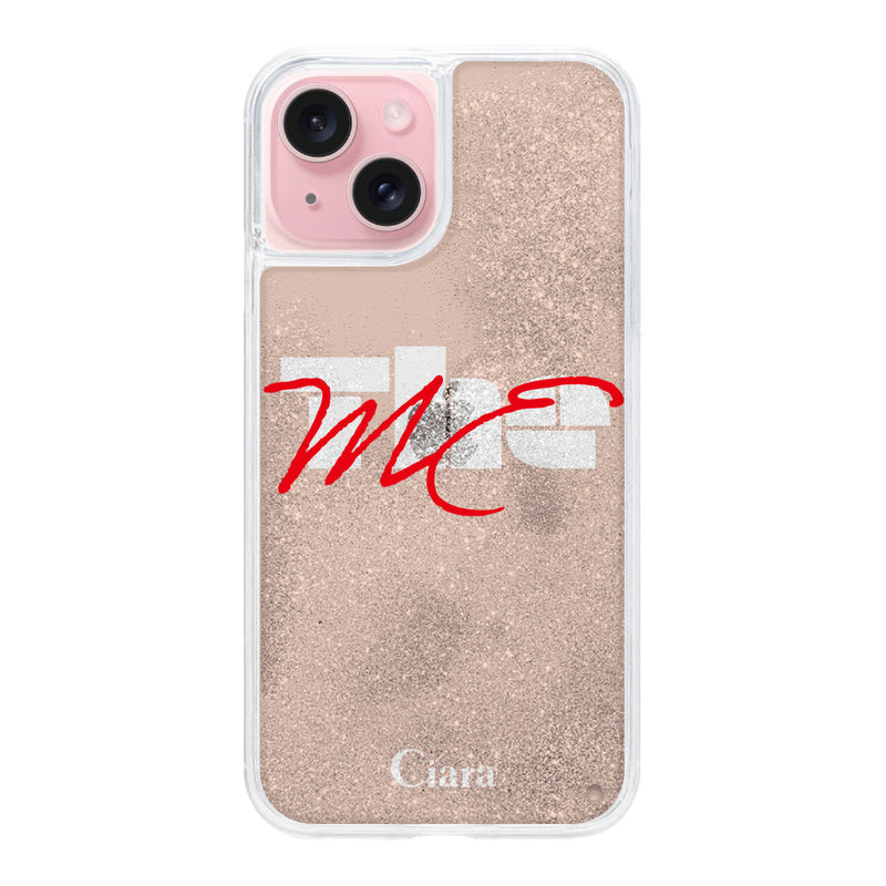 iPhoneケース グリッター オイルクリアケース テーマ