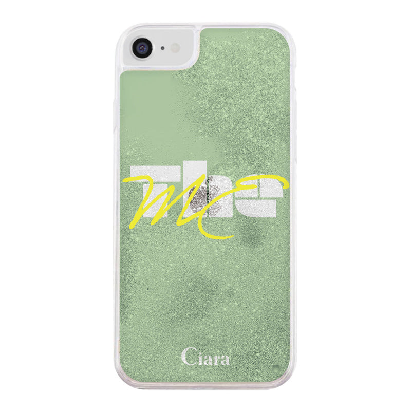 iPhoneケース グリッター オイルクリアケース テーマ