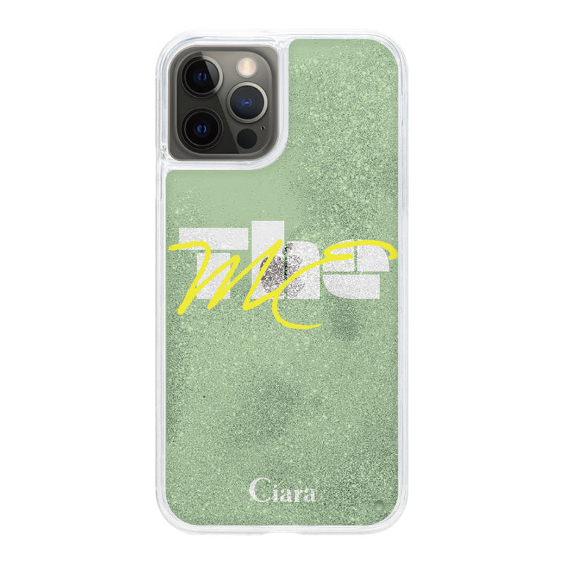iPhoneケース グリッター オイルクリアケース テーマ