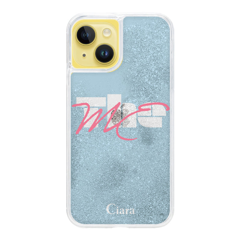 iPhoneケース グリッター オイルクリアケース テーマ