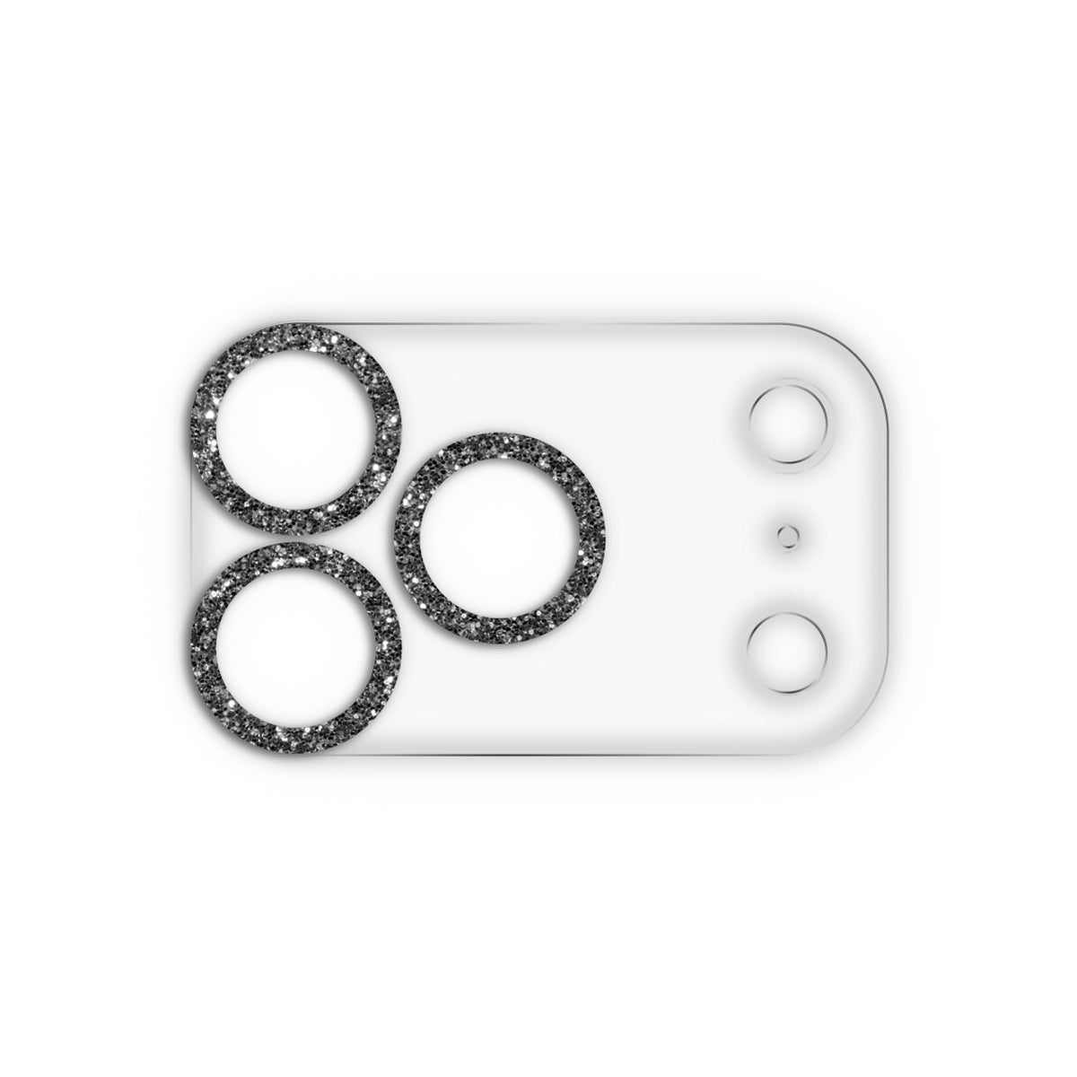 iPhone17Pro スマホアクセサリー カメラカバー クリアラメカメラレンズフィルム クリアブラック