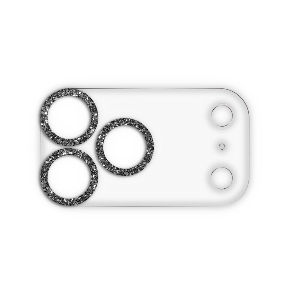 iPhone17ProMax スマホアクセサリー カメラカバー クリアラメカメラレンズフィルム クリアブラック