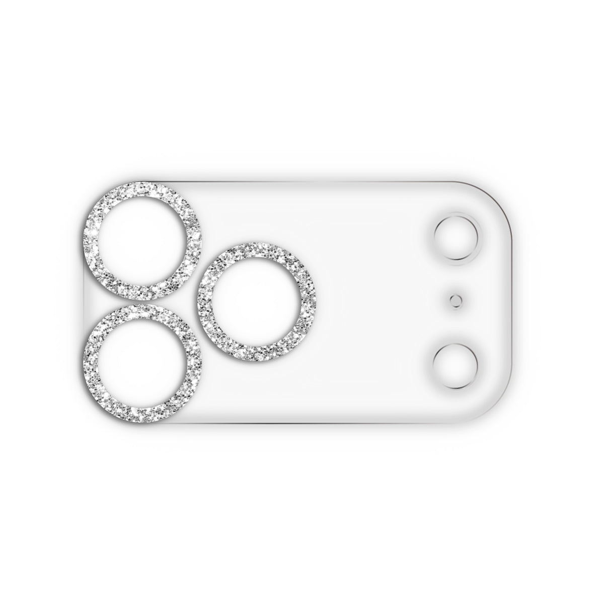 iPhone17ProMax スマホアクセサリー カメラカバー クリアラメカメラレンズフィルム クリアシルバー