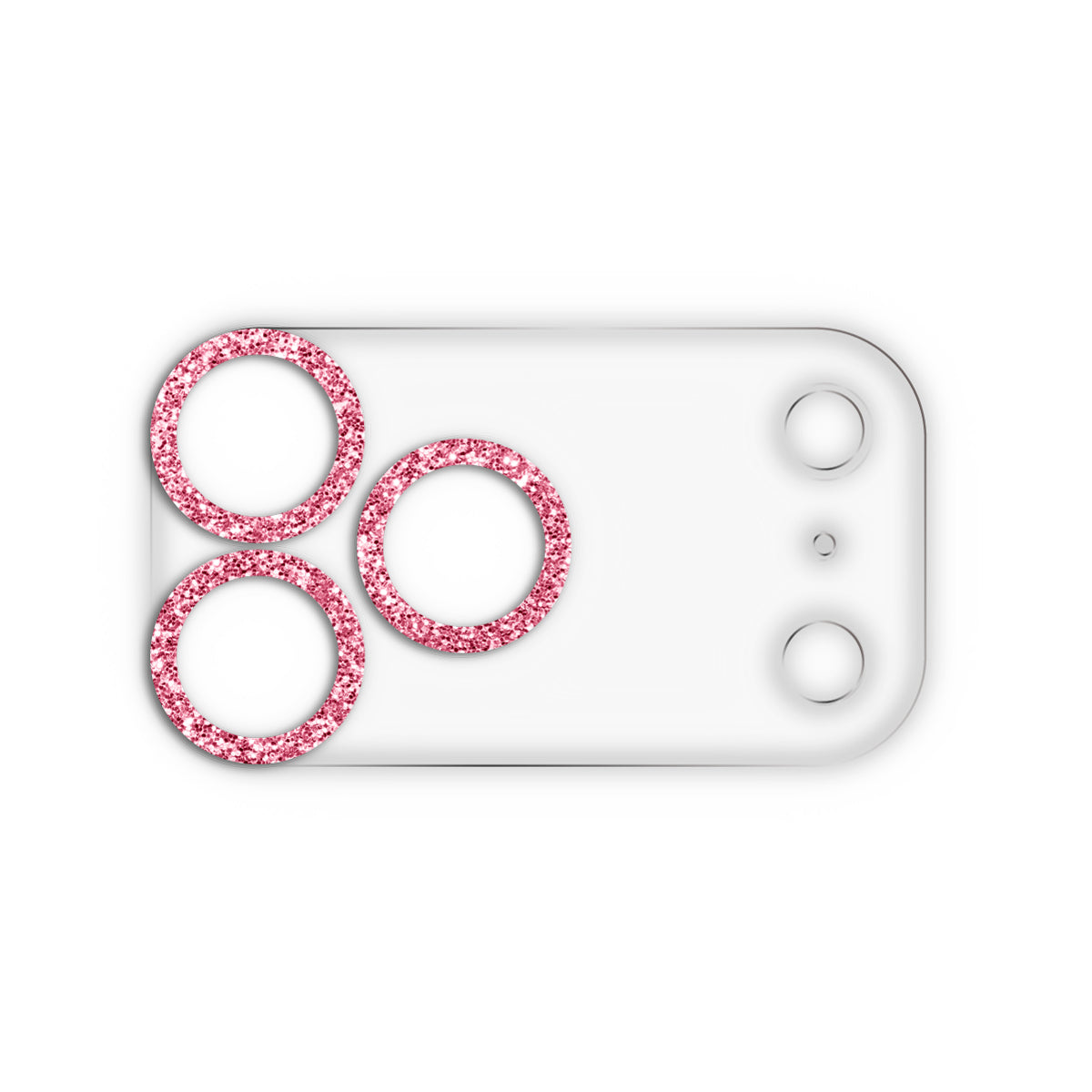 iPhone17ProMax スマホアクセサリー カメラカバー クリアラメカメラレンズフィルム クリアピンク