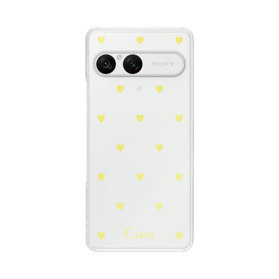 Xperiaケース クリアケース カラーハート