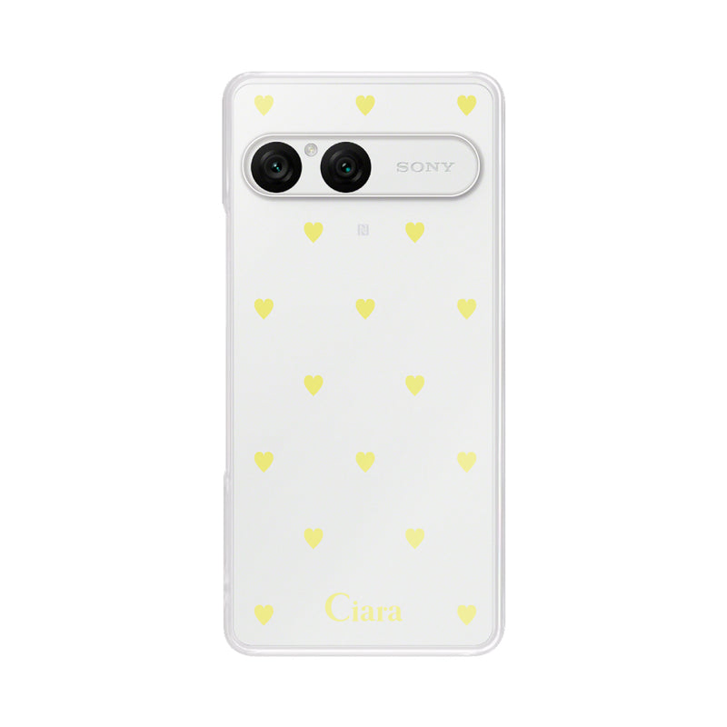 Xperiaケース クリアケース カラーハート