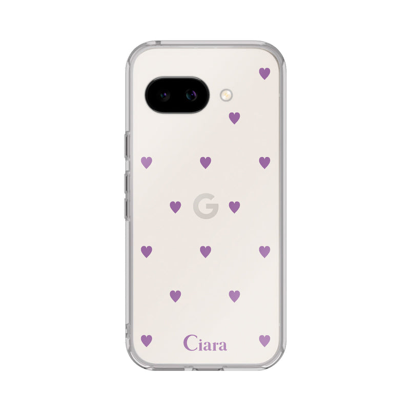 GooglePixelケース クリアケース カラーハート