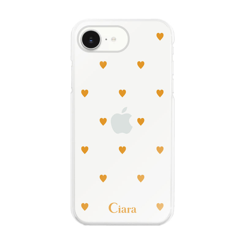 iPhoneケース ハイブリッド クリアケース カラーハート
