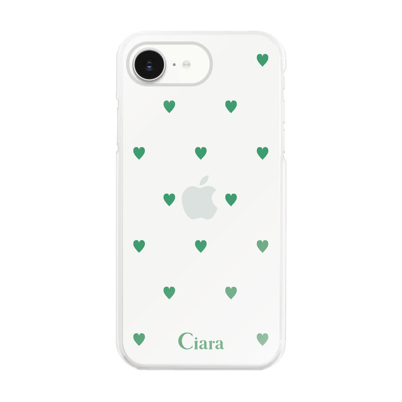 iPhoneケース ハイブリッド クリアケース カラーハート