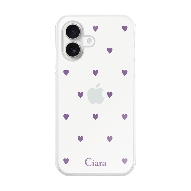 iPhoneケース ハイブリッド クリアケース カラーハート