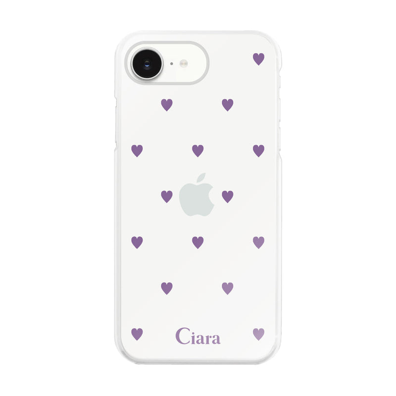 iPhoneケース ハイブリッド クリアケース カラーハート
