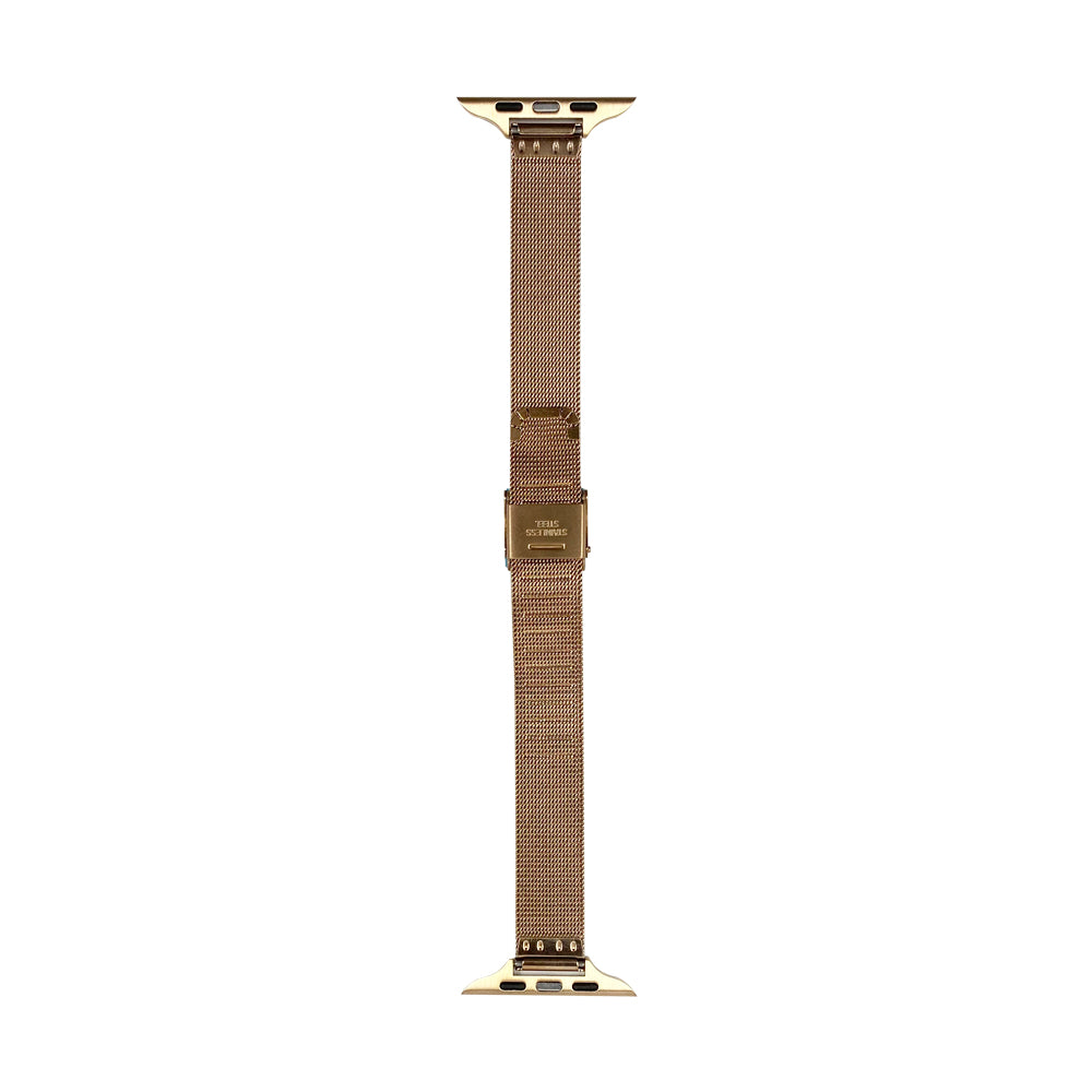 38mm/40mm/41mm/42mm(Series10) ステンレススリムアップルウォッチバンド ローズゴールド