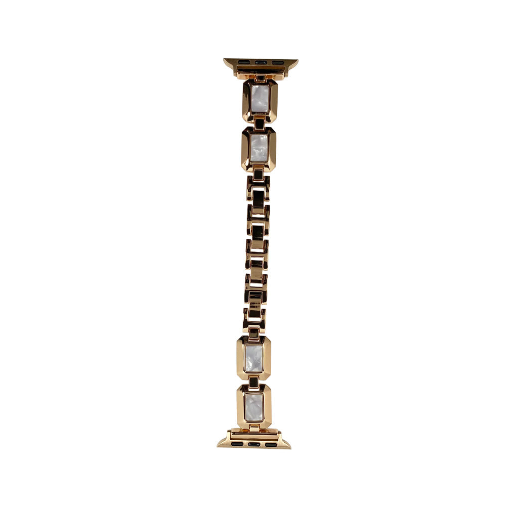 42mm メタルレジンアップルウォッチバンド ローズゴールド