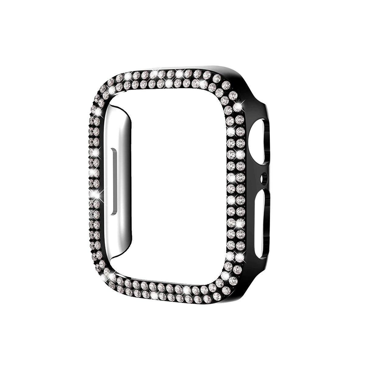 42mm Series10 2連ビジューアップルウォッチカバー ブラック