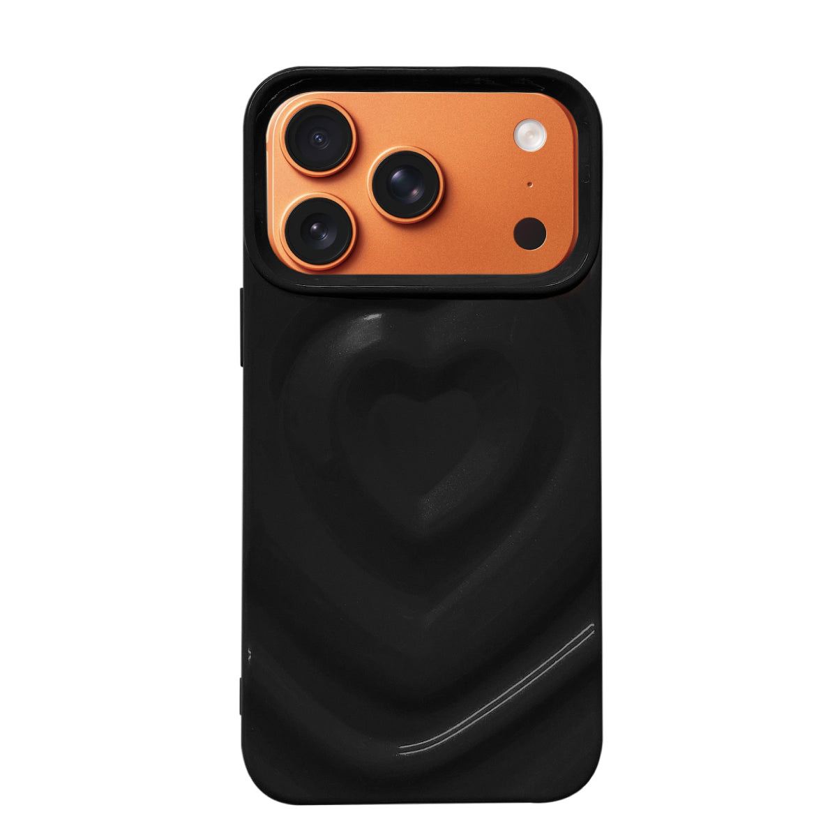 iPhone17ProMax ハートウェーブフォーム TPUケース プティ ブラック