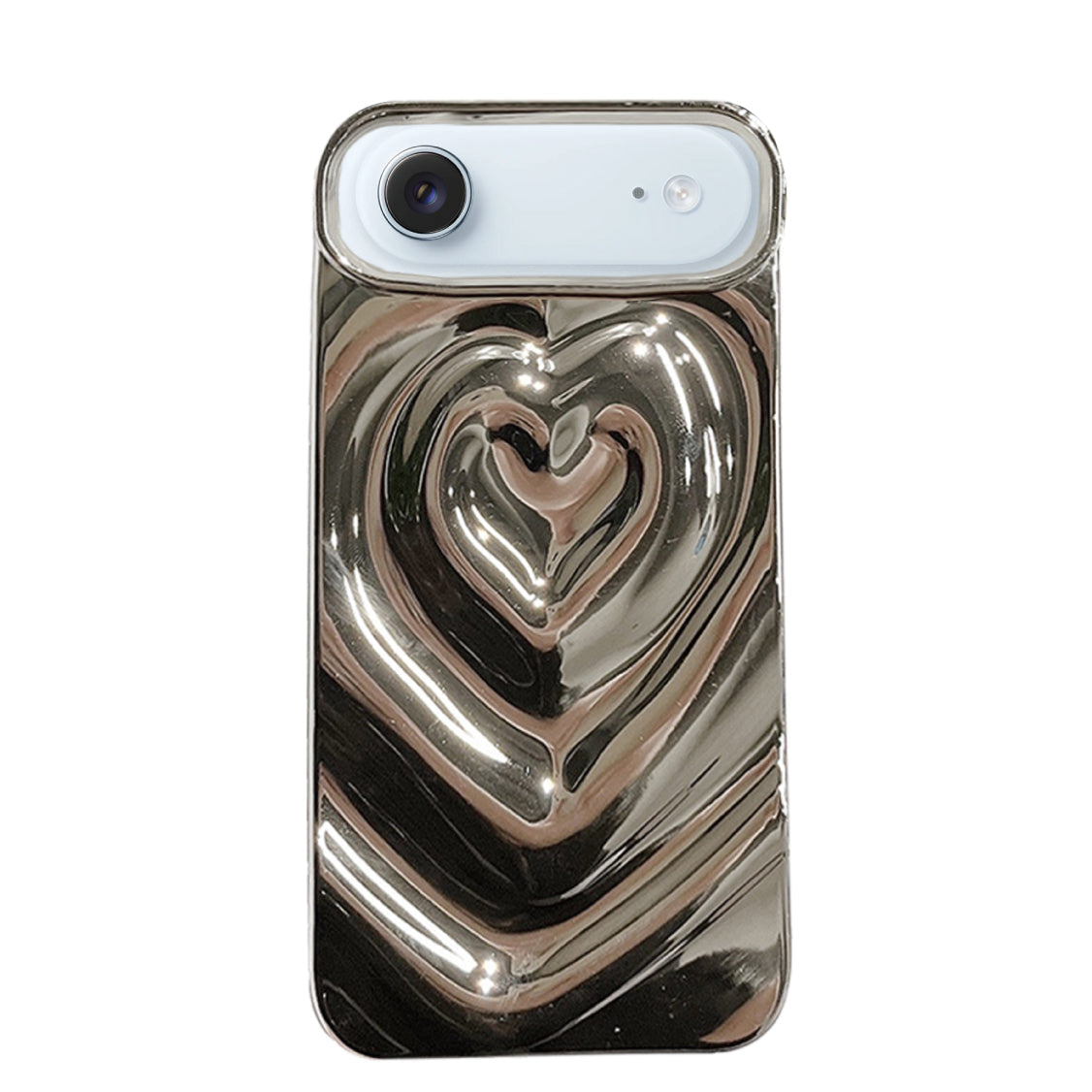 iPhoneAir ハートウェーブフォーム TPUケース プティ シルバー