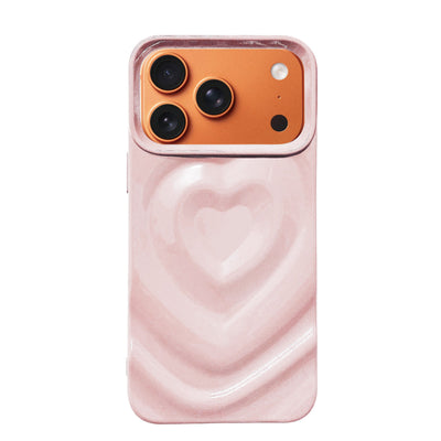 iPhoneケース ハートウェーブフォーム TPUケース プティ