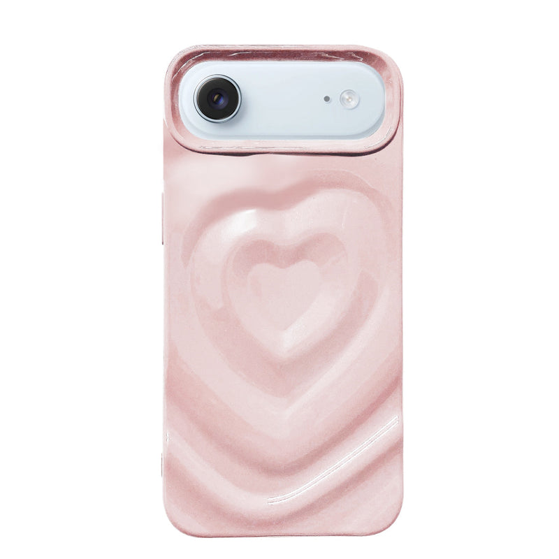 iPhoneケース ハートウェーブフォーム TPUケース プティ