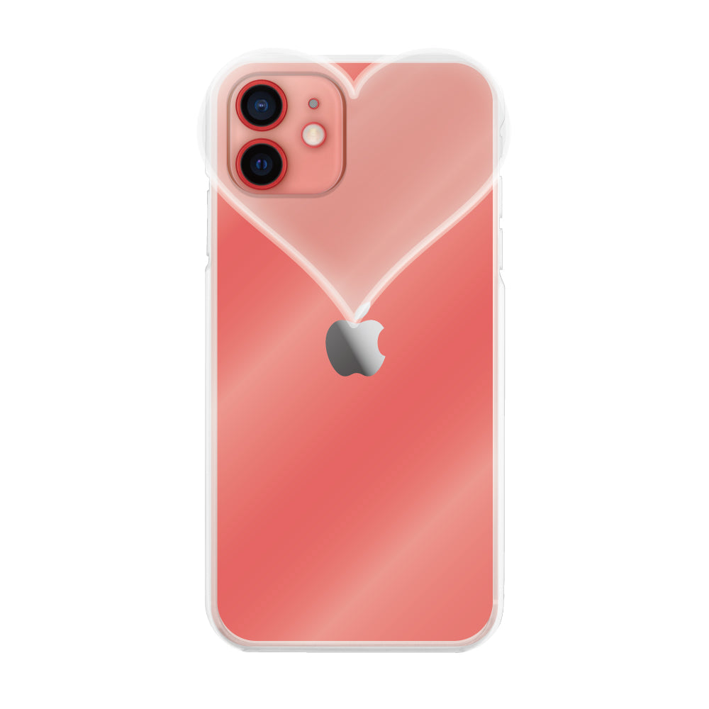 iPhone11ケース ハートクリア TPUクリアケース プティ クリア