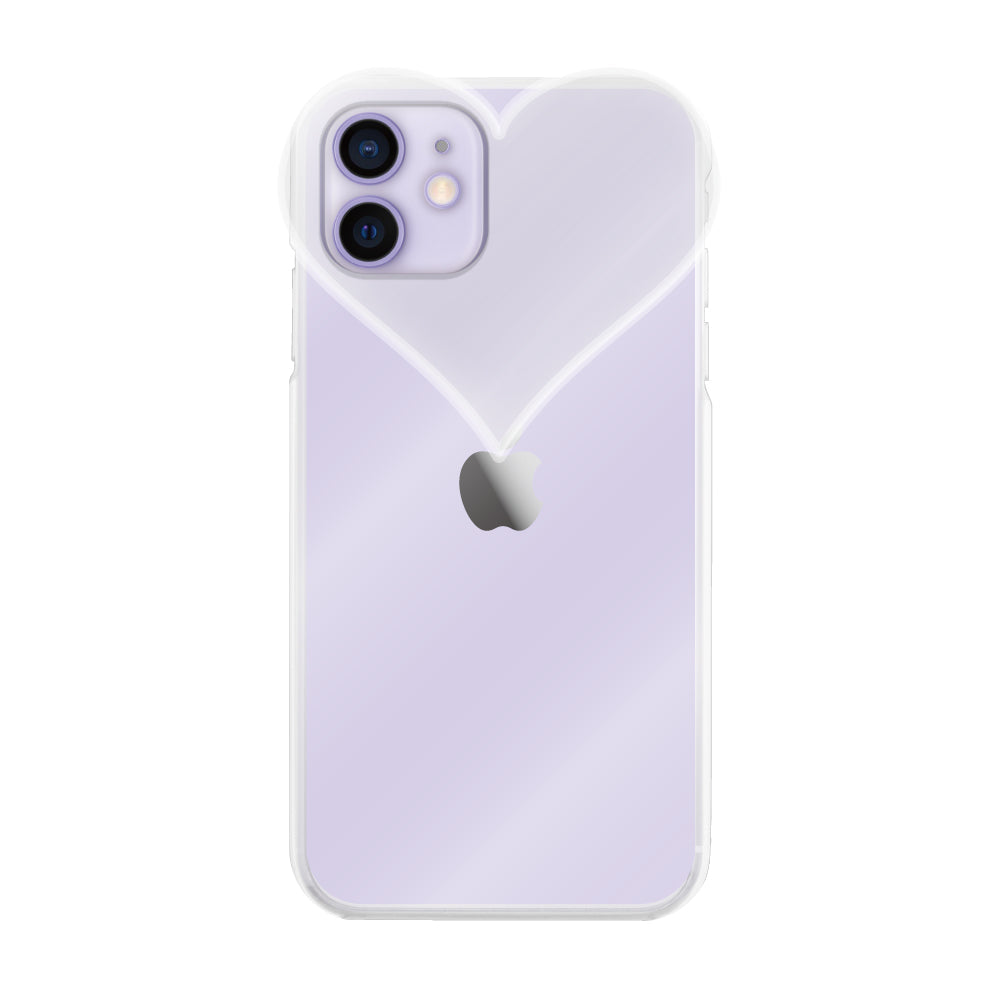 iPhone12ケース ハートクリア TPUクリアケース プティ クリア