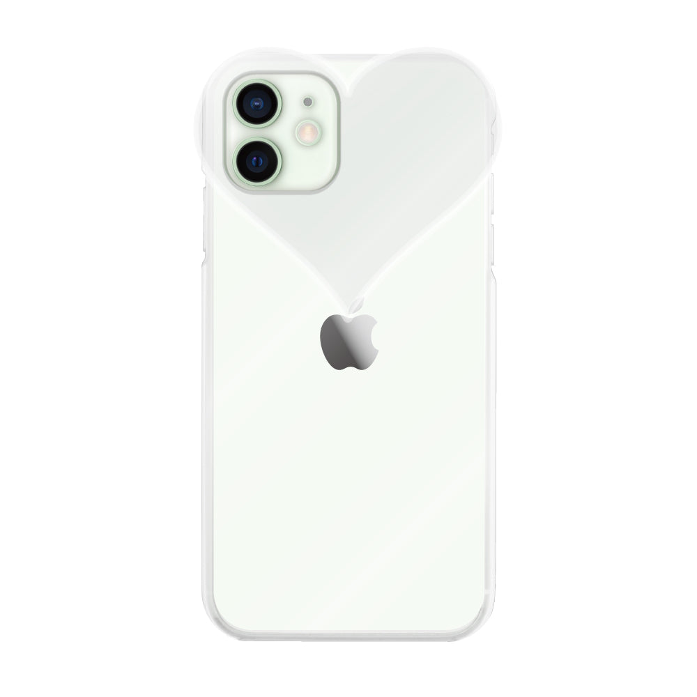 iPhone12miniケース ハートクリア TPUクリアケース プティ クリア