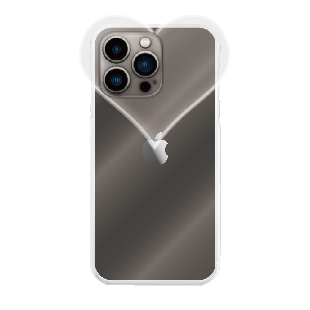 iPhone13Proケース ハートクリア TPUクリアケース プティ クリア