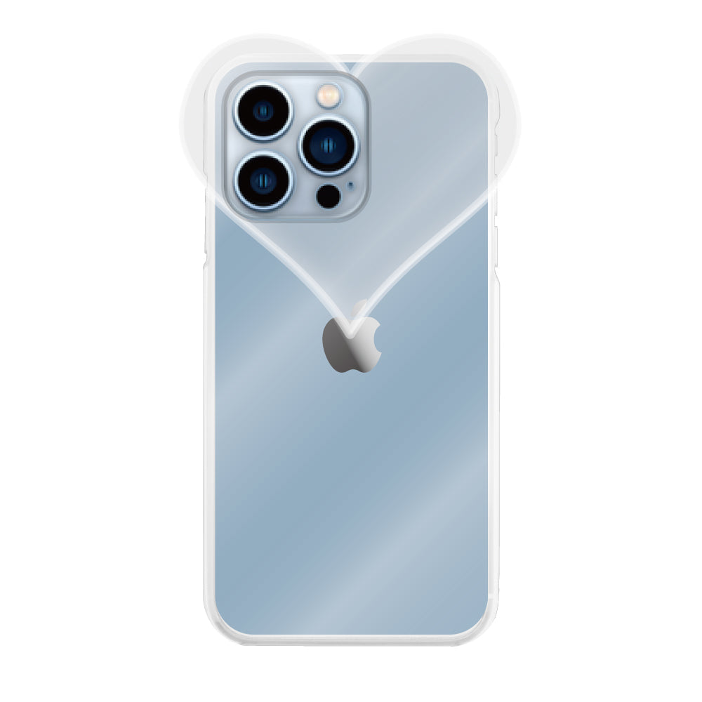 iPhone13ProMaxケース ハートクリア TPUクリアケース プティ クリア
