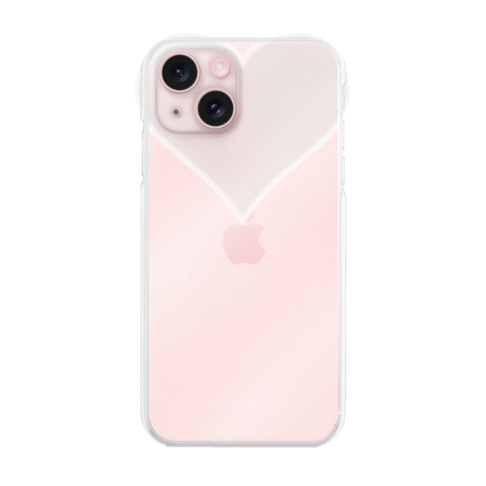 iPhone15ケース ハートクリア TPUクリアケース プティ クリア