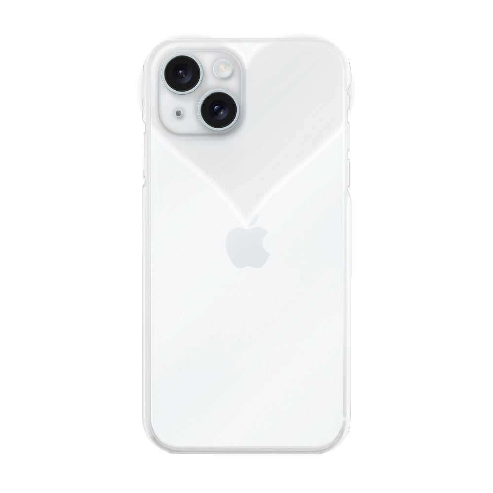 iPhone15Plus/14Plusケース ハートクリア TPUクリアケース プティ クリア
