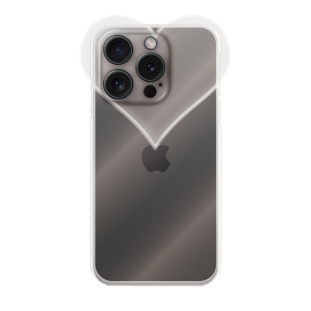 iPhone15Proケース ハートクリア TPUクリアケース プティ クリア