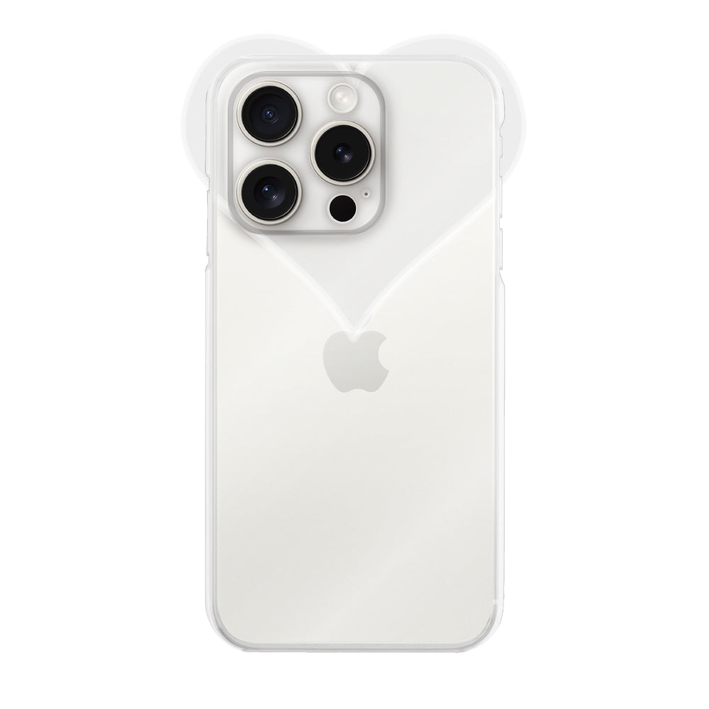 iPhone15ProMaxケース ハートクリア TPUクリアケース プティ クリア