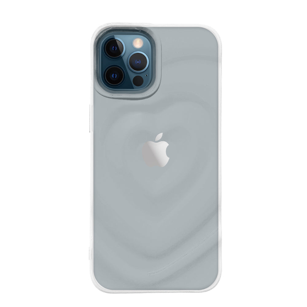 iPhone12ProMaxケース ハートウェーブフォーム TPUクリアケース プティ クリア