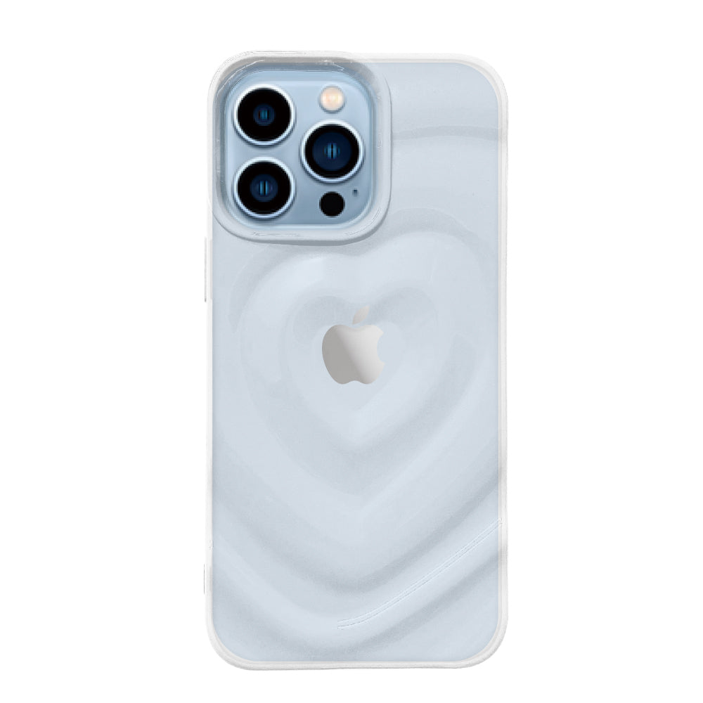 iPhone13ProMaxケース ハートウェーブフォーム TPUクリアケース プティ クリア
