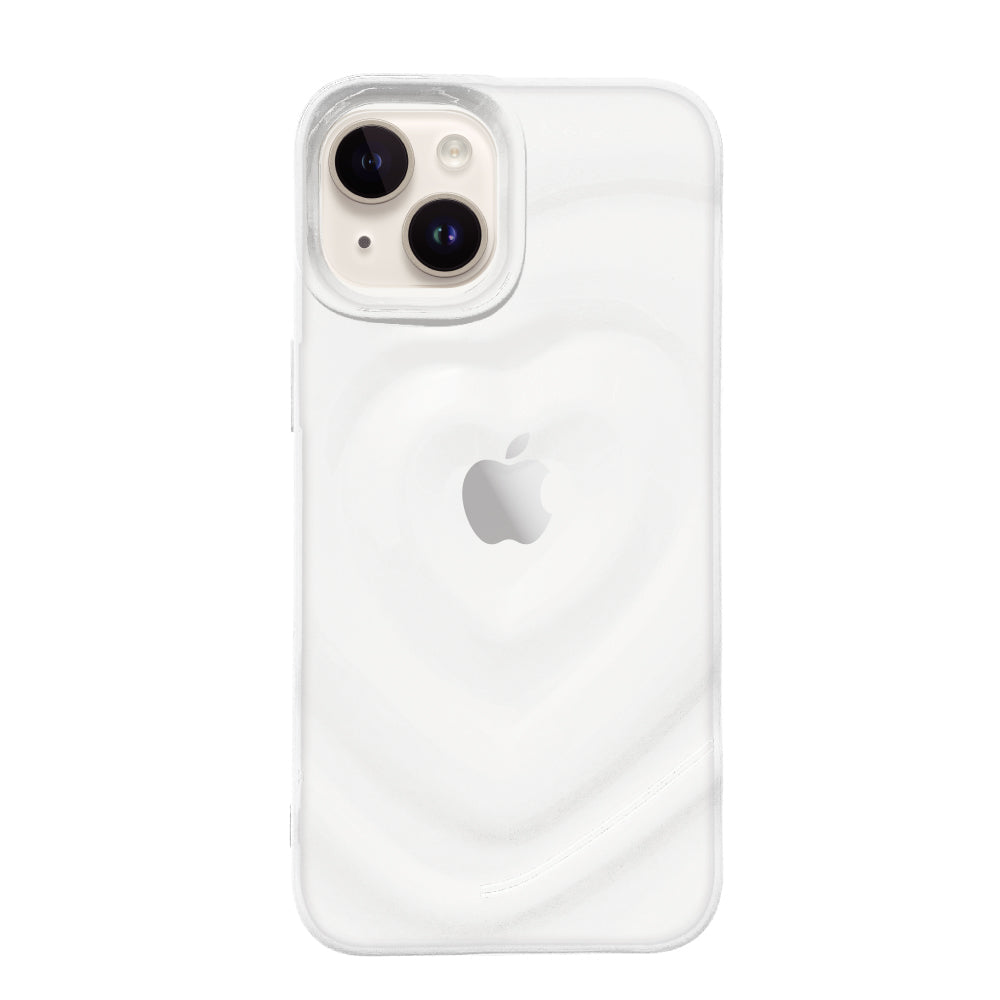iPhone14/13ケース ハートウェーブフォーム TPUクリアケース プティ クリア