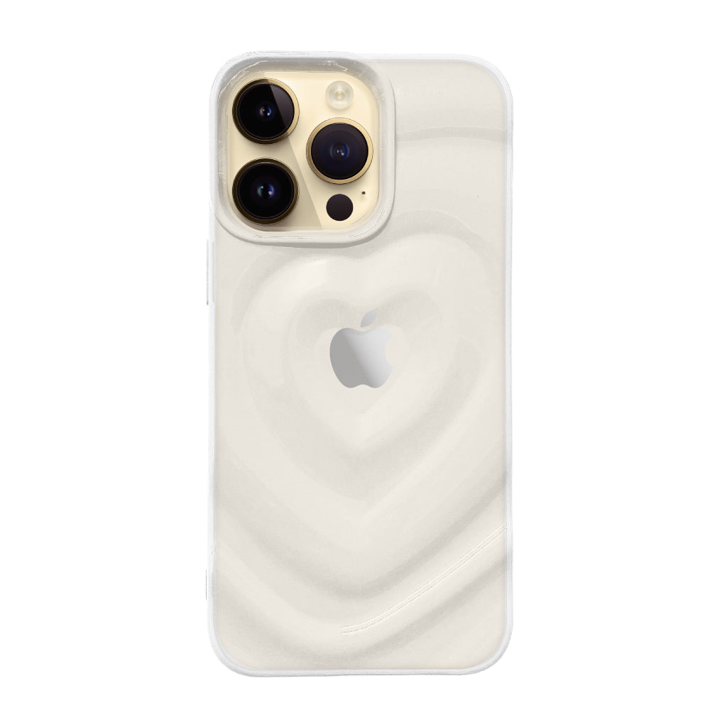 iPhone14Proケース ハートウェーブフォーム TPUクリアケース プティ クリア