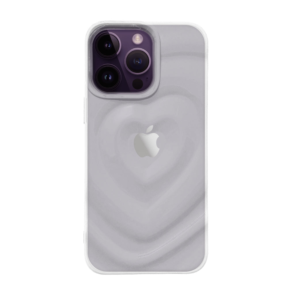 iPhone14ProMaxケース ハートウェーブフォーム TPUクリアケース プティ クリア
