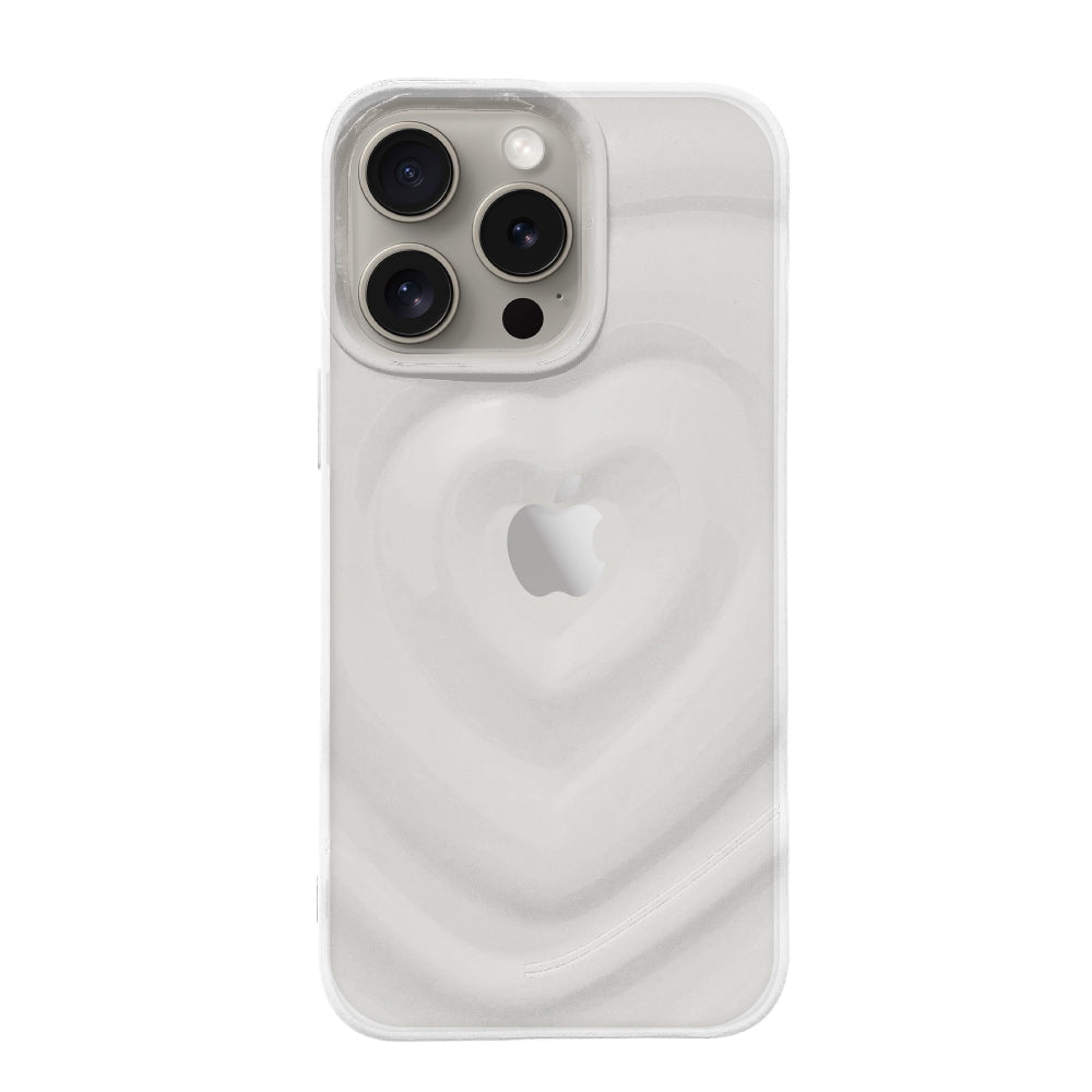 iPhone15Proケース ハートウェーブフォーム TPUクリアケース プティ クリア