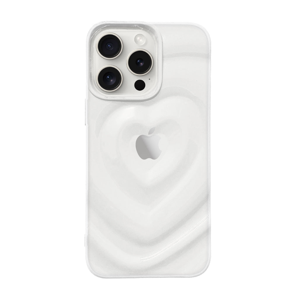 iPhone15ProMaxケース ハートウェーブフォーム TPUクリアケース プティ クリア